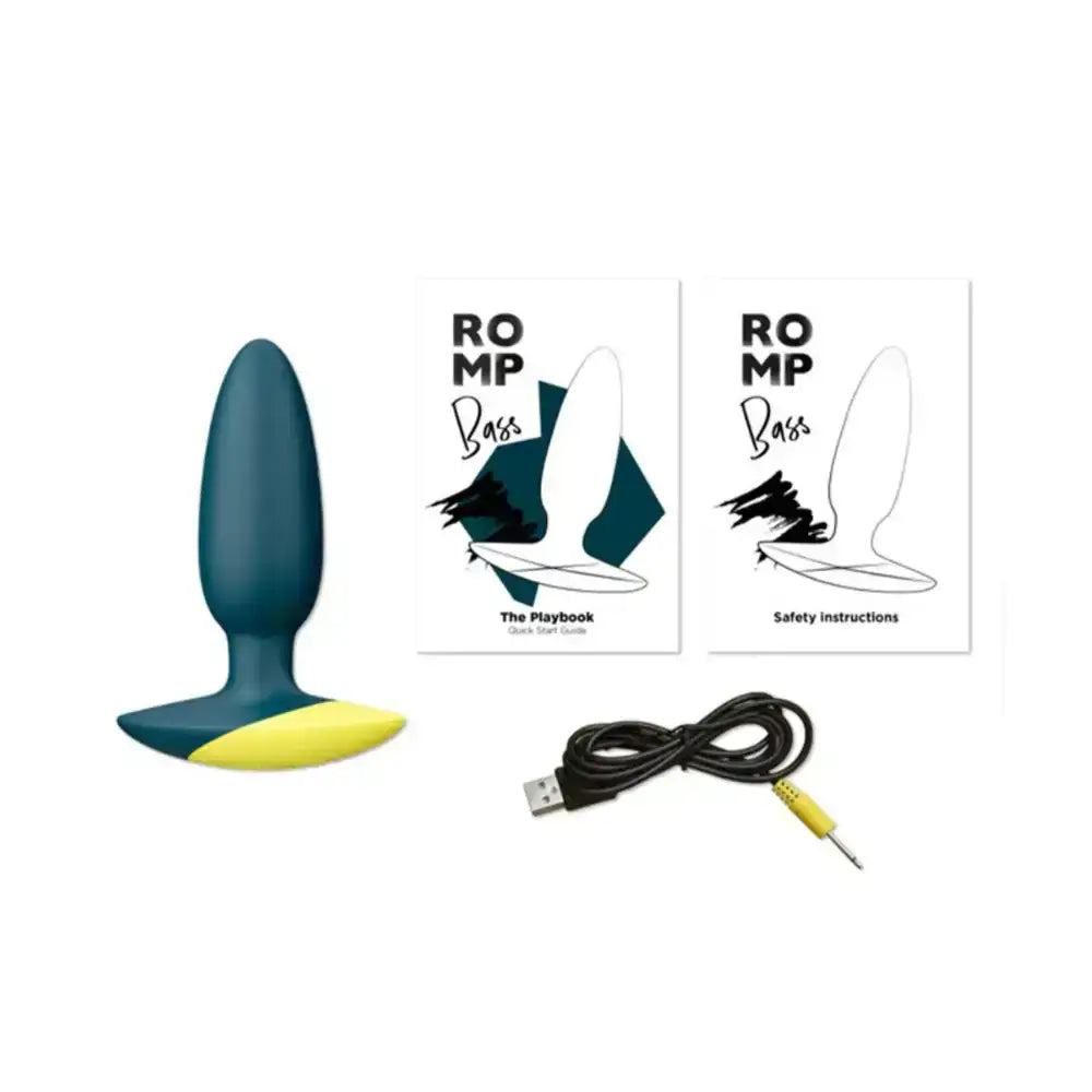 ROMP Bass Vibrating Anal Plug multi-speed vibration modes ergonomic grip Singapore