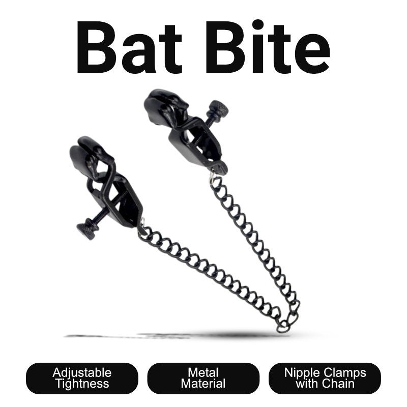 Bat’Bite - Nipple Clamps with Chain