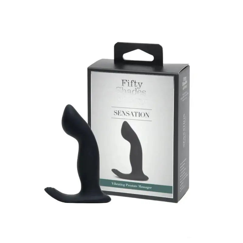 Fifty Shades Of Grey Sensation Rechargeable P-Spot Vibrator ergonomic curved design smooth silicone Singapore