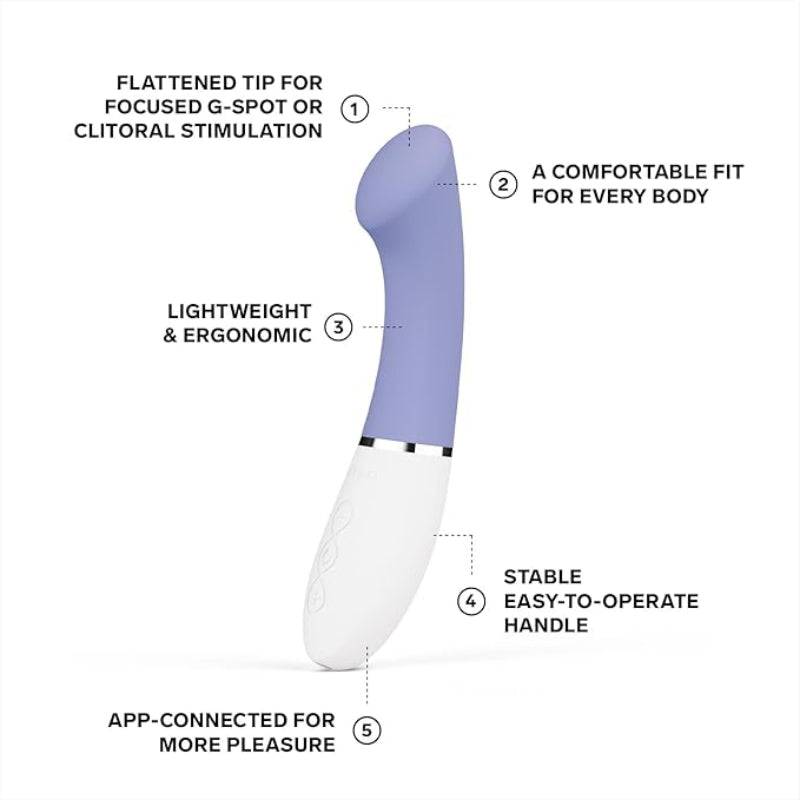 Lelo - Gigi 3 App-Controlled G-Spot Vibrator - Powder Blue