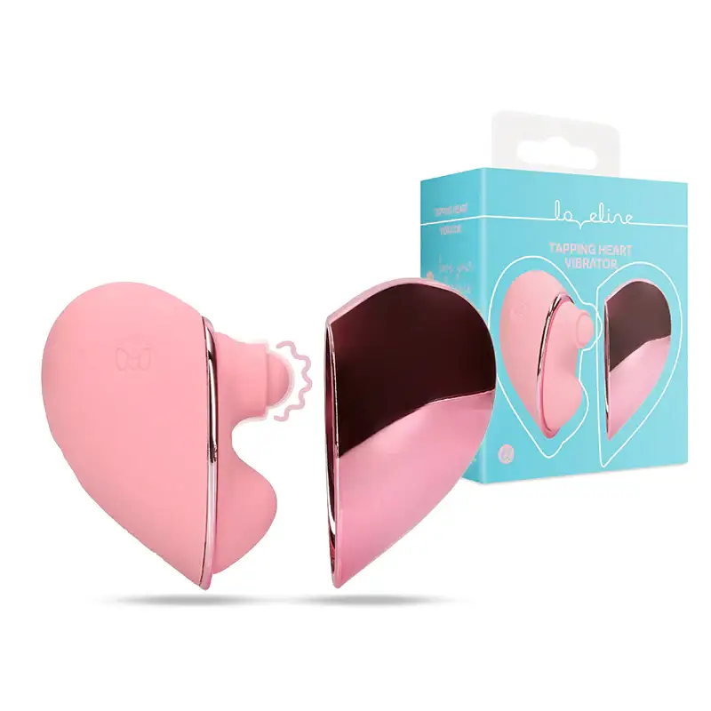 SHOTS Tapping Heart Vibrator Compact heart-shaped design with precise tapping stimulation for adult pleasure Singapore