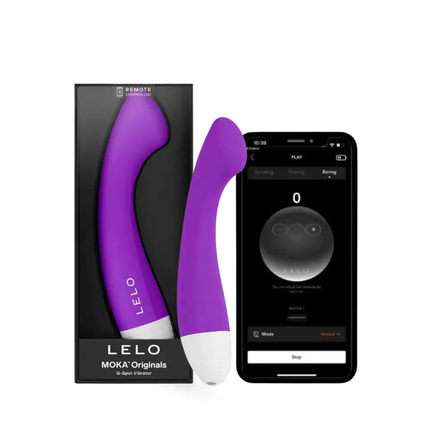 LELO Moka Originals app-controlled G-spot vibrator with ergonomic design for precise internal stimulation Singapore