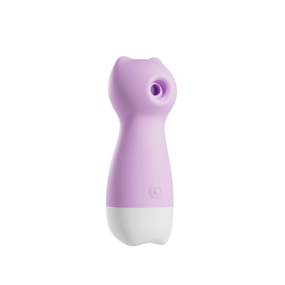 Purple and white electronic device on a white background