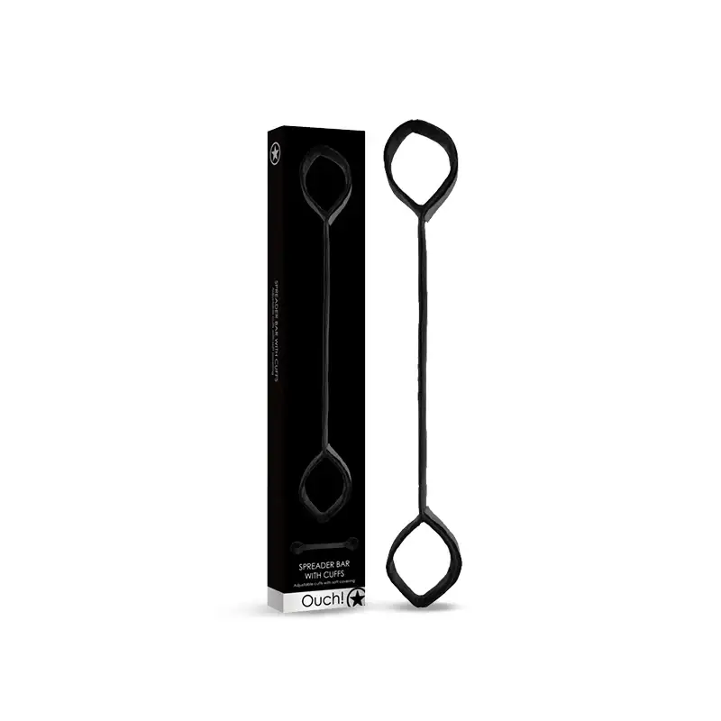 SHOTS Ouch! Spreader Bar with Cuffs durable metal spreader bar with integrated cuffs for adult bondage and restraint play Singapore