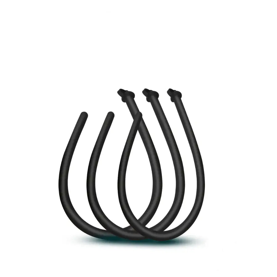 Noir Stream – Hollow Core Silicone Urethral Sounding/Play - Frisky Business Adult Sex Toys Shop