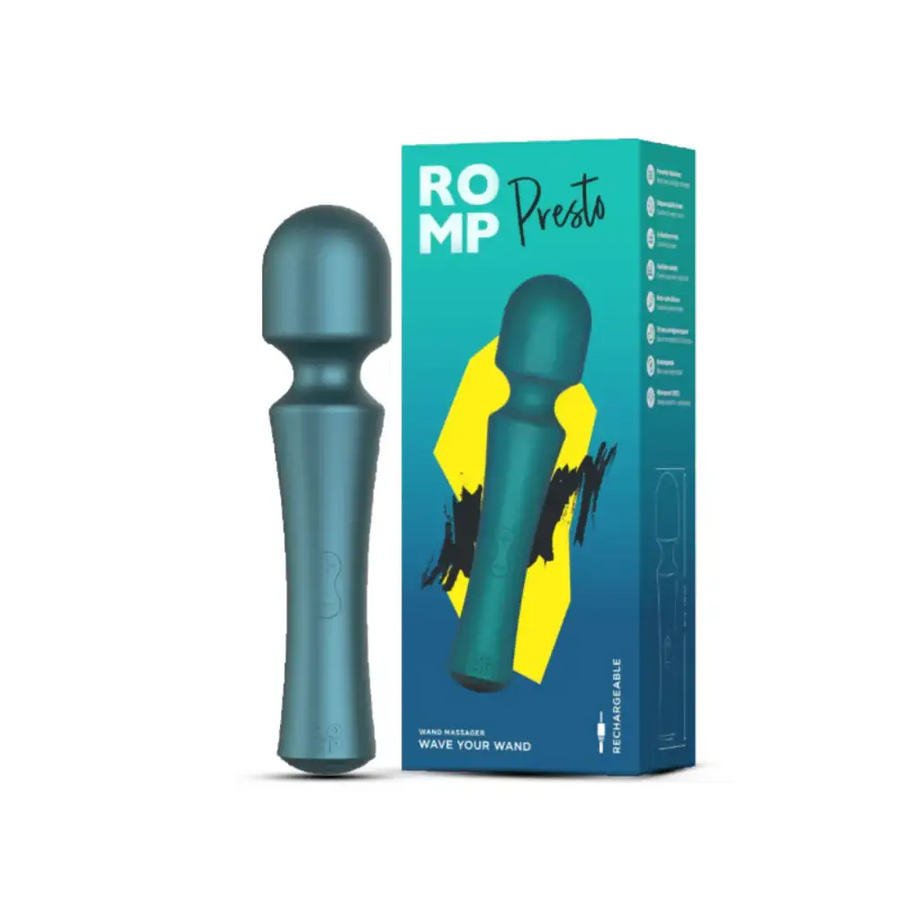 ROMP Presto Powerful Silicone Vibrating Wand with ergonomic design for targeted stimulation Singapore
