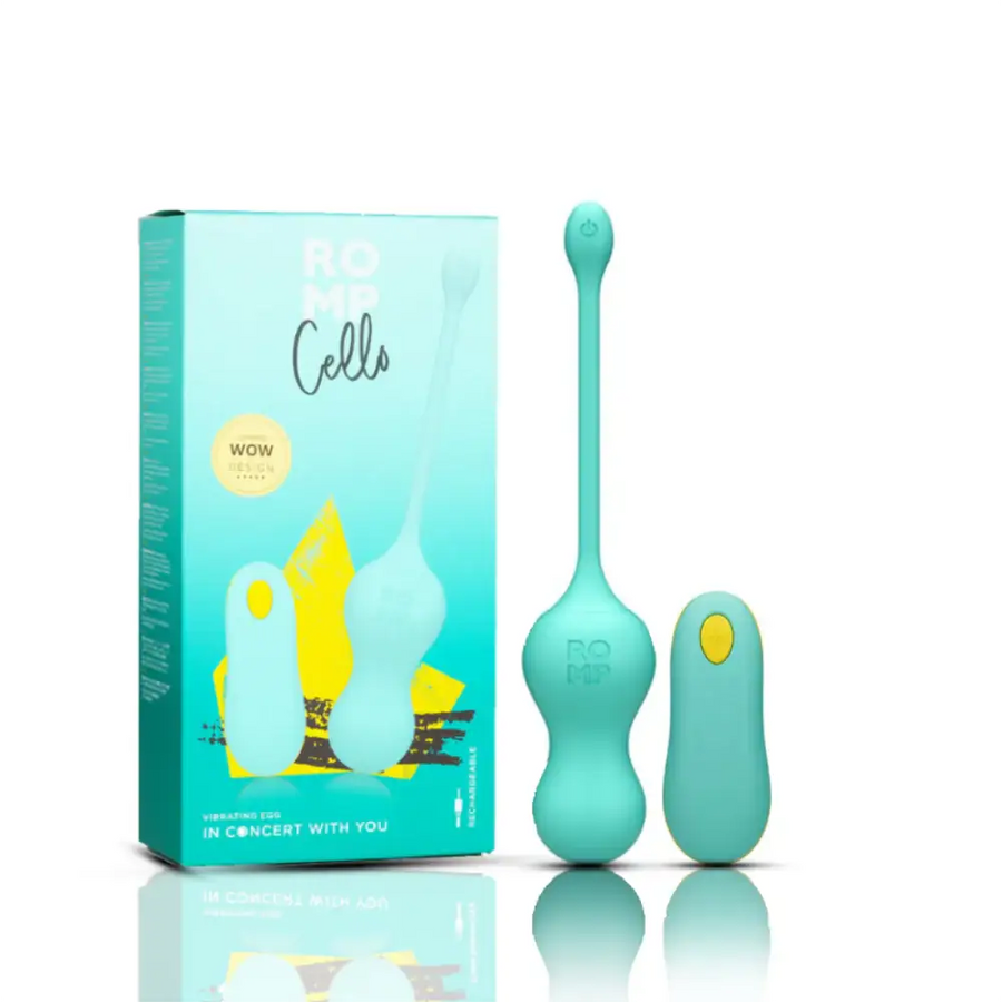 ROMP Cello Remote Controlled G‑Spot Vibrator ergonomic internal wellness massager sleek design Singapore