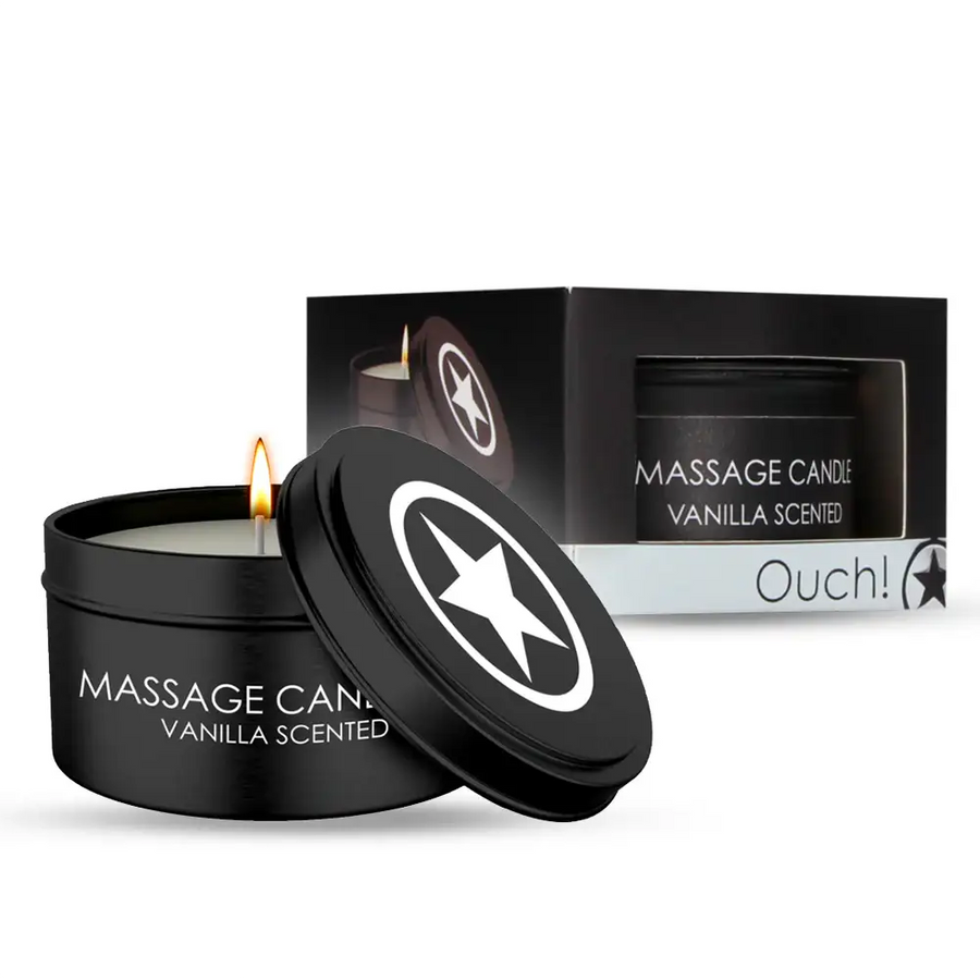 SHOTS Ouch! Massage Candle Vanilla Scented aromatic massage candle for relaxing and soothing body care Singapore