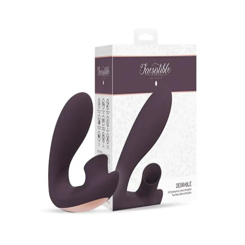 SHOTS Desirable Bendable Air Pulse Vibrator Purple Bendable design with powerful air pulse stimulation for precise adult pleasure Singapore