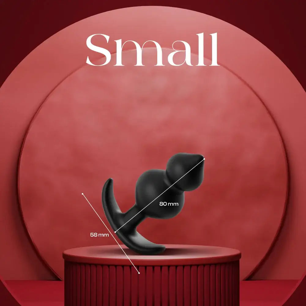 Ecsta Beads - Silicone Butt Plug With Dual Embedded Beads - Frisky Business Adult Sex Toys Shop