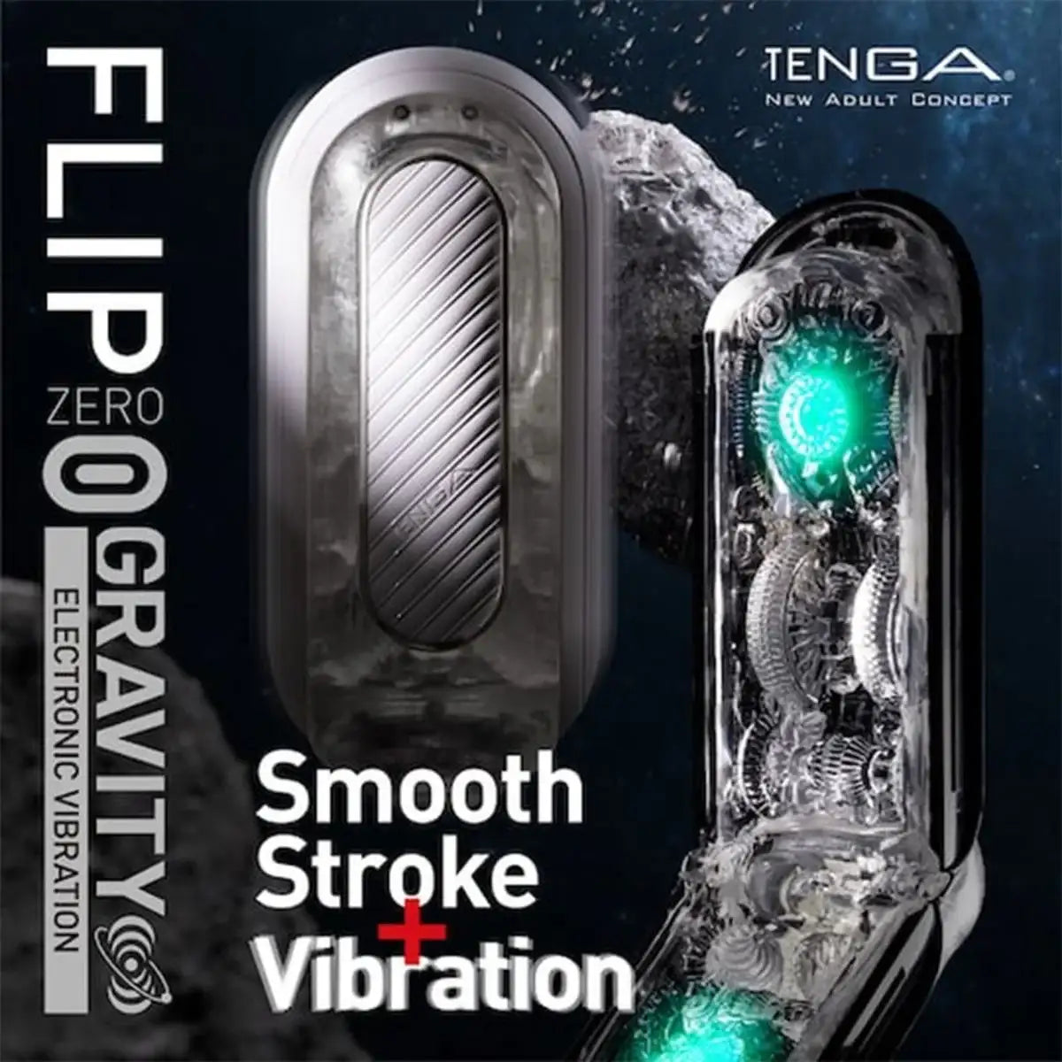 Tenga Flip 0 Zero Gravity Electronic Male Masturbator Black Sleek Modern Design High Quality Reusable Pleasure Device Singapore