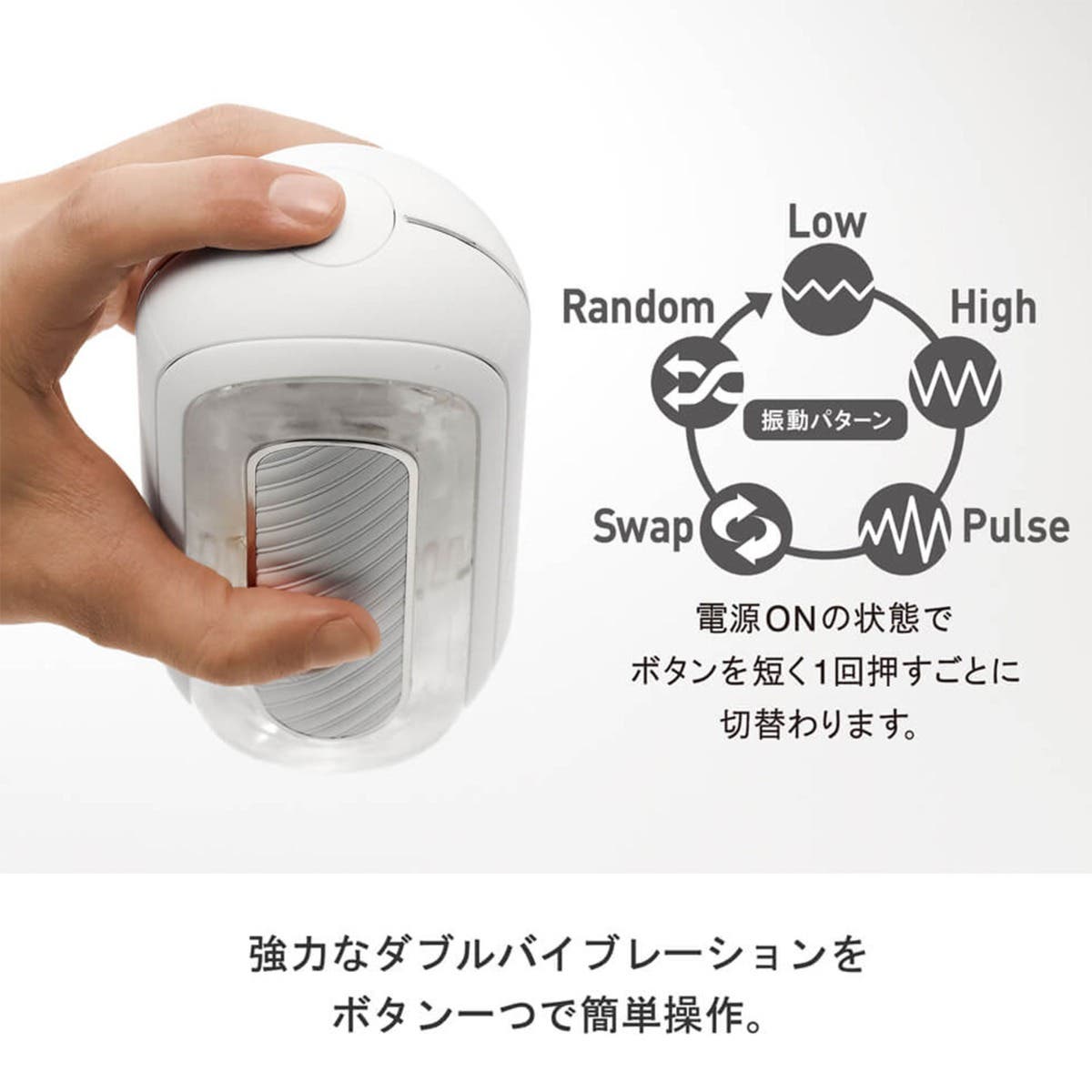 Tenga - Flip 0 (Zero) Gravity Electronic Male Masturbator - White