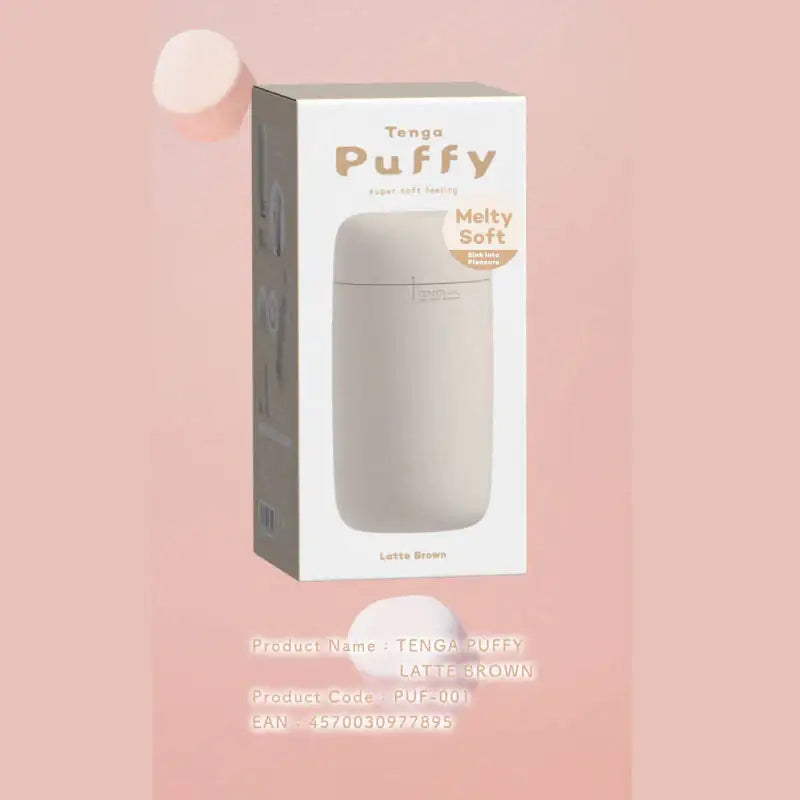 Tenga Puffy Latte Brown Modern Sleek Design Compact Travel-Friendly High Quality Male Device Singapore