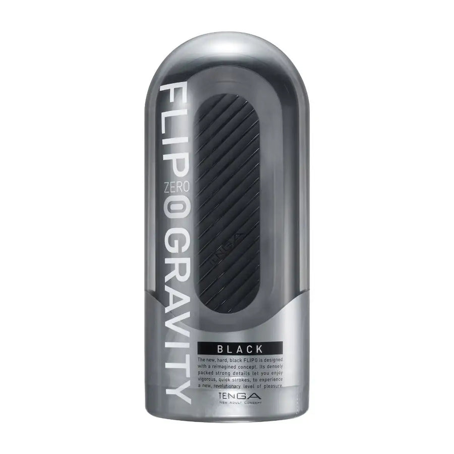 Tenga Flip 0 Zero Gravity Male Masturbator Black Innovative Design Realistic Texture Durable Silicone Singapore