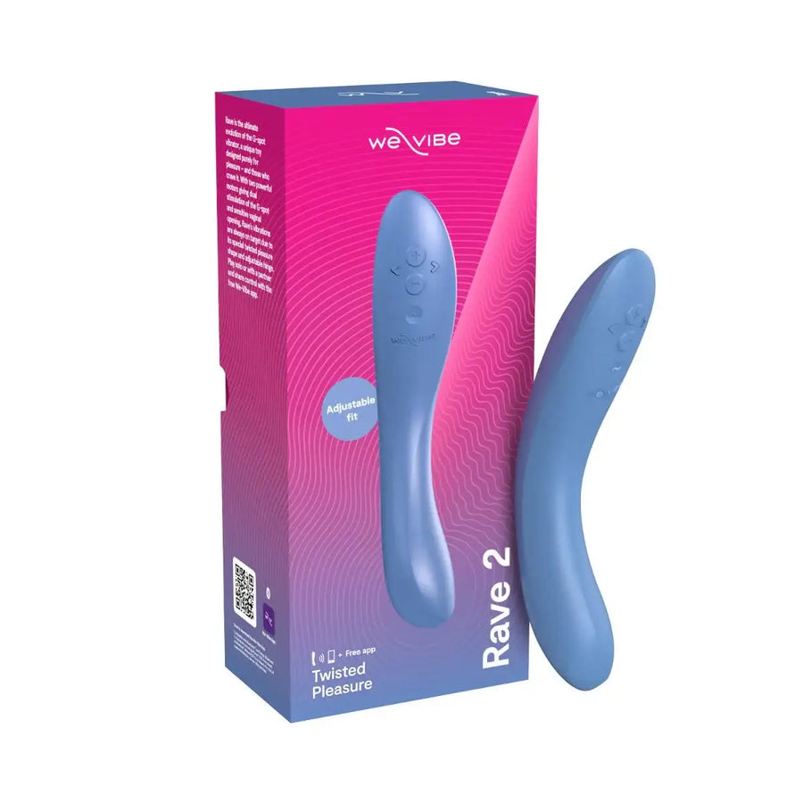 We-Vibe Rave 2 Muted Blue wearable couples vibrator ergonomic design premium quality Singapore