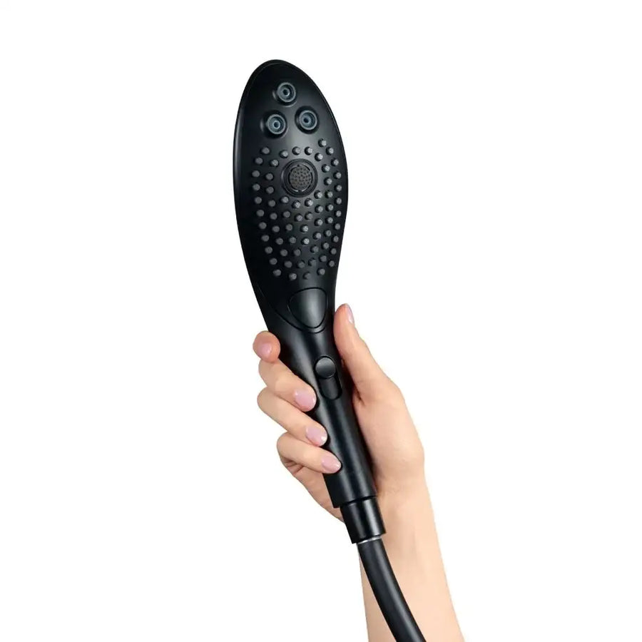 Womanizer Wave Black app controlled Bluetooth enabled interactive massager dual stimulation compact personal wellness device Singapore