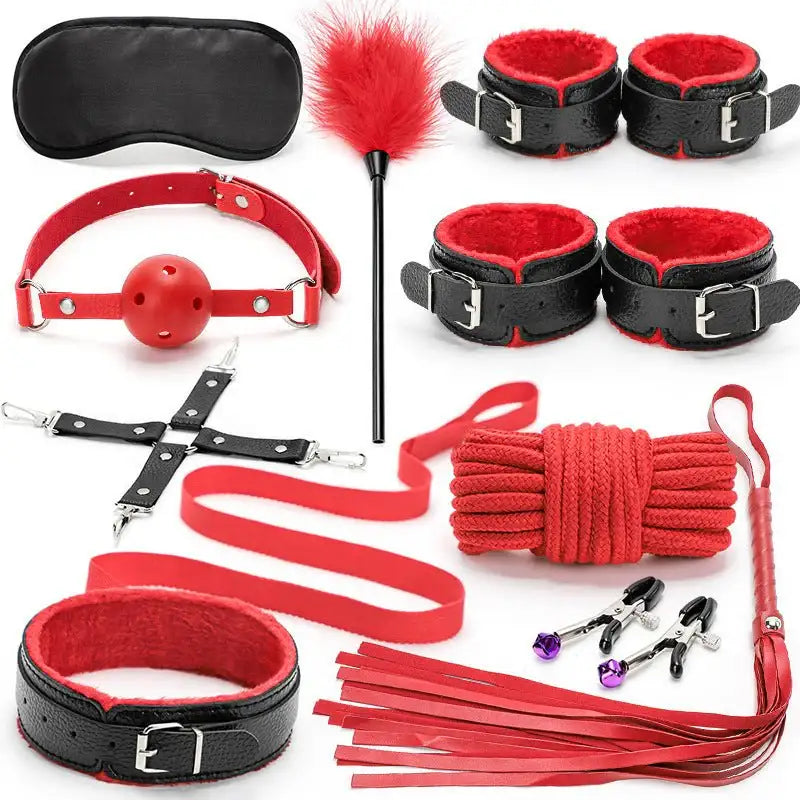 BDSM - 10pcs BDSM Starter Kit - Frisky Business Adult Sex Toys Shop