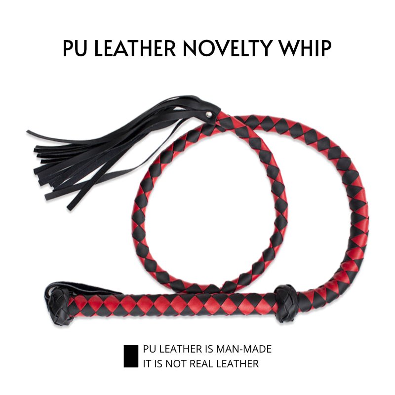 BDSM - 1.4 m Long Novelty PU Leather Whip - FRISKY BUSINESS SG