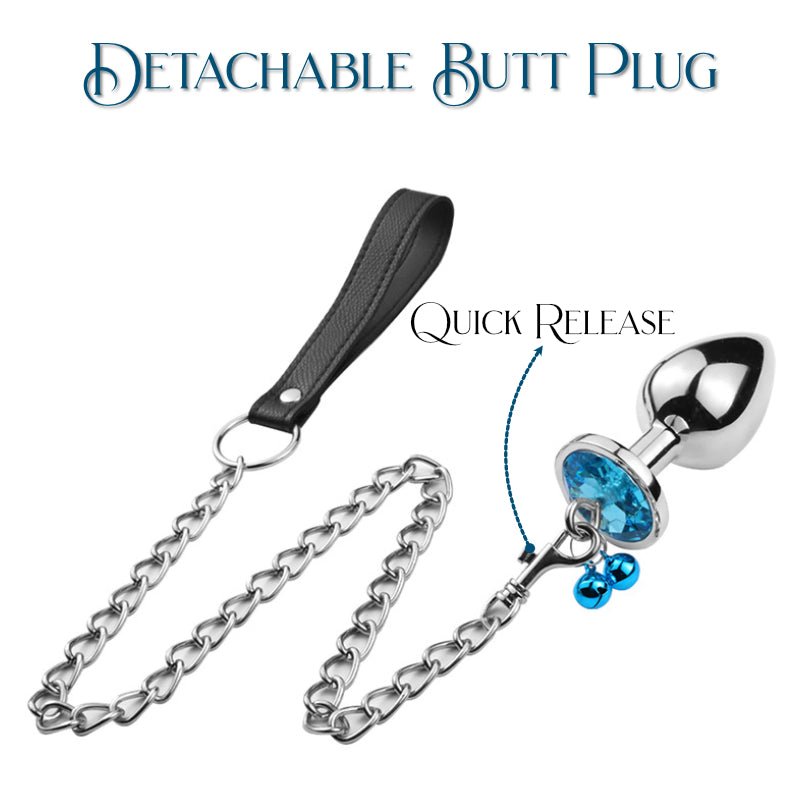 BDSM - Bell Butt Plug Leash - FRISKY BUSINESS SG