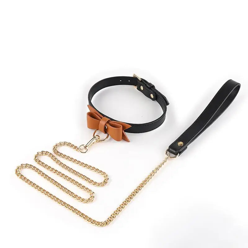 BDSM - Bow Tie & Leash - Frisky Business Adult Sex Toys Shop