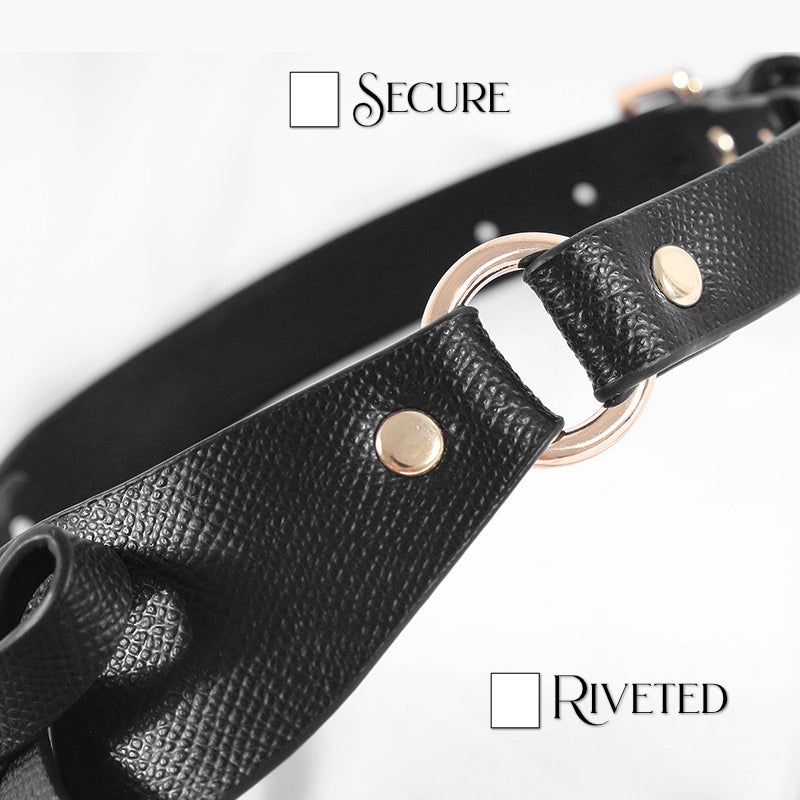 BDSM - Leather Cat Bell Collar - FRISKY BUSINESS SG