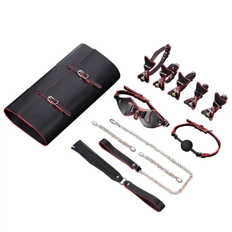 BDSM - Premium 12-piece Butterfly Set (Inclusive of Leather Storage Bag) - Frisky Business Adult Sex Toys Shop