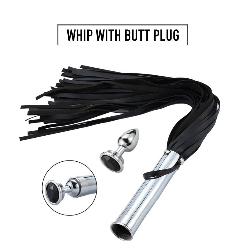BDSM - Whip with Butt Plug - FRISKY BUSINESS SG