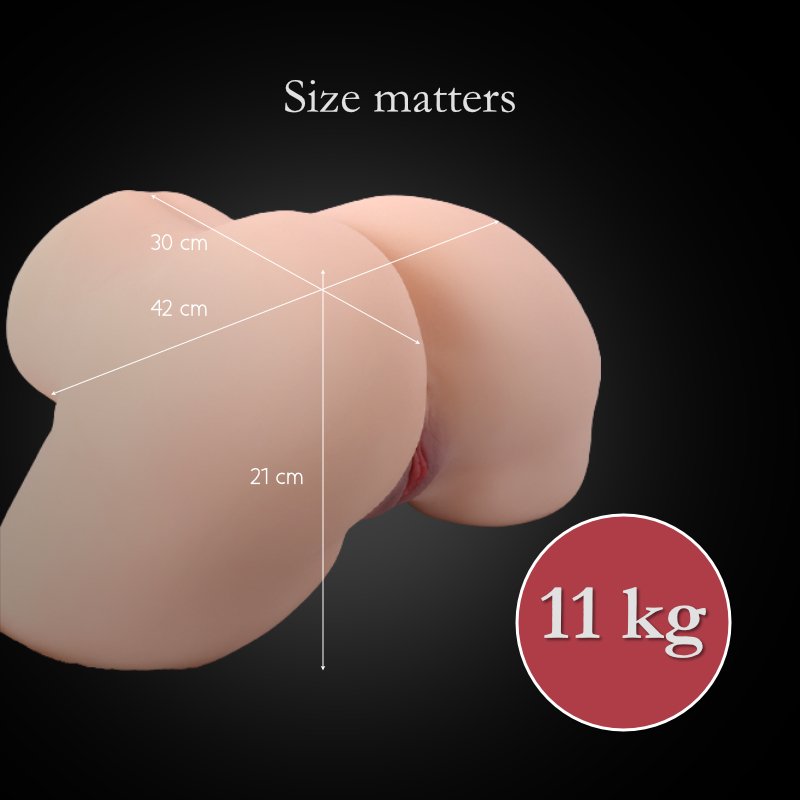 Big Ass - Solid Half Body Masturbator (SG) - FRISKY BUSINESS SG