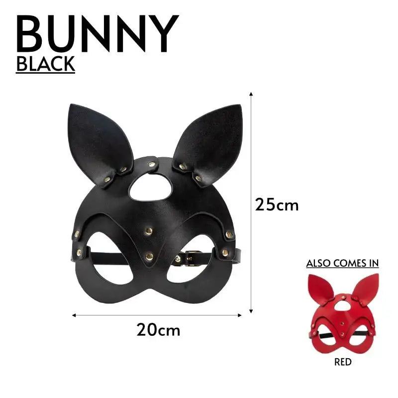 Bunny - Leather Mask - Frisky Business Adult Sex Toys Shop