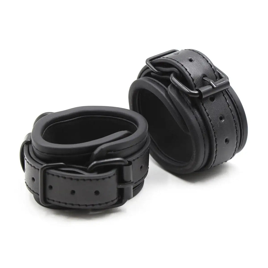 Dominate Me – PU Leather Cuffs - Frisky Business Adult Sex Toys Shop