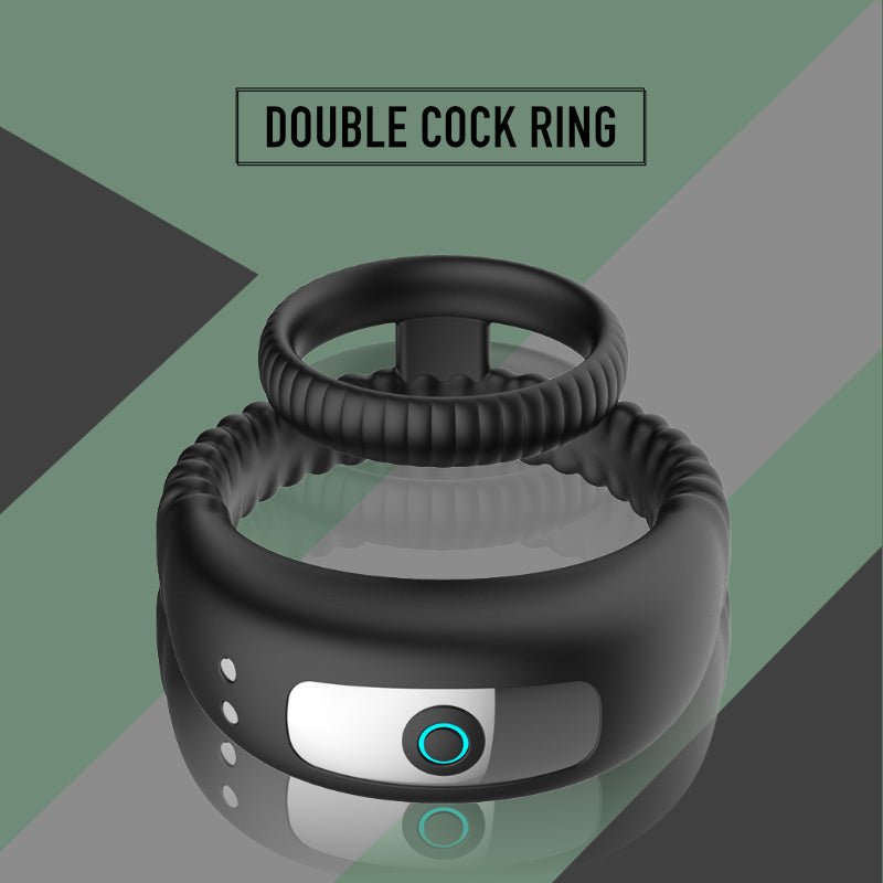 Double Vibrating Penis Ring - FRISKY BUSINESS SG