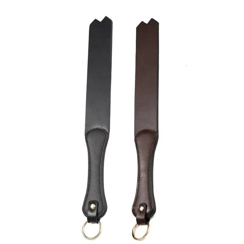 Dual Paddle - Leather Slapper - Frisky Business Adult Sex Toys Shop
