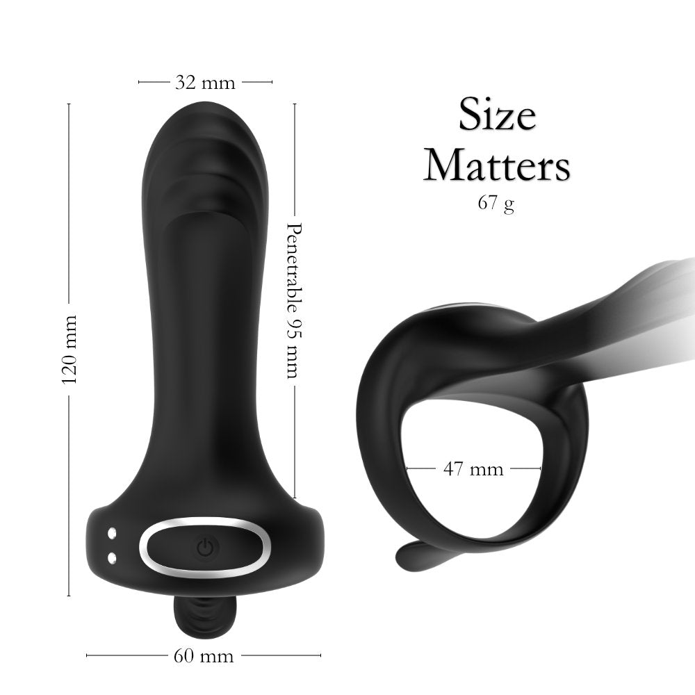 Investigator – Dual Motor Vibrating Penis Ring - FRISKY BUSINESS SG