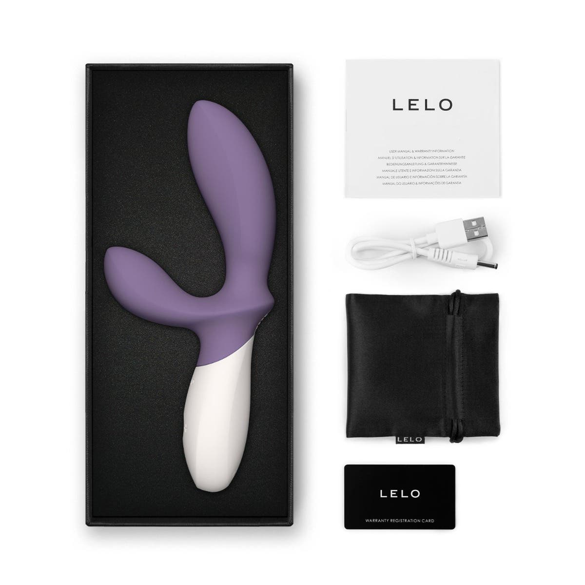 LELO - Loki Wave 2 Vibrating Prostate Massager - Violet Dusk - FRISKY BUSINESS SG