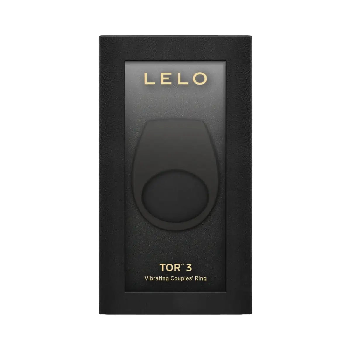 LELO Tor 3 Rechargeable Couple Ring compact wearable vibrator smooth black design elegant modern look Singapore