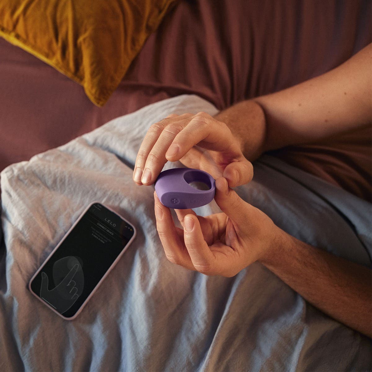 LELO - Tor 3 App-Controlled Vibrating Couple's Ring - Violet Dusk - FRISKY BUSINESS SG