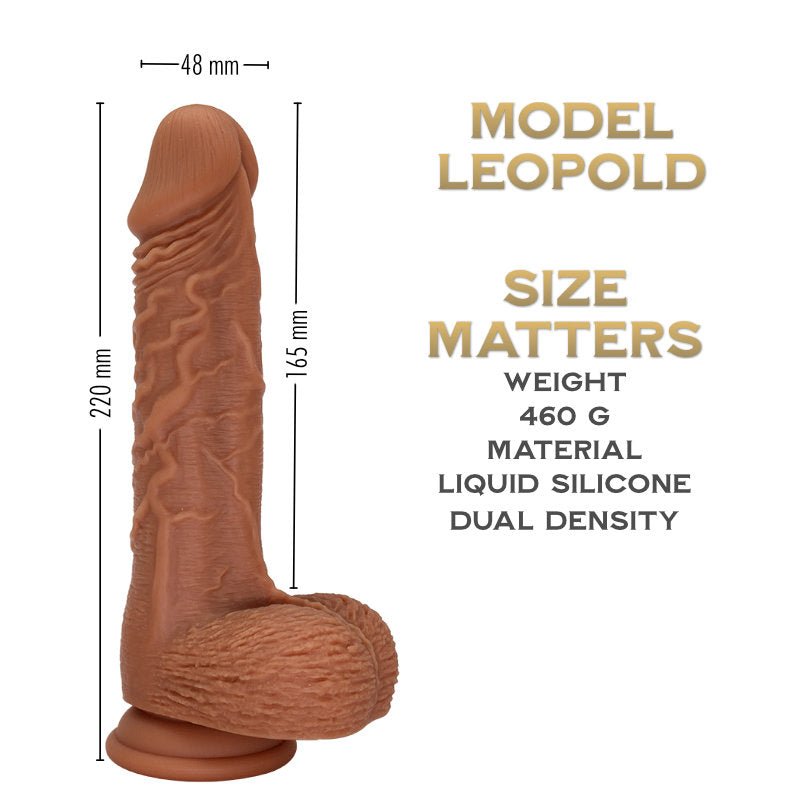 Leopold 22 cm - Colonel Series Realistic Silicone Dildo - FRISKY BUSINESS SG