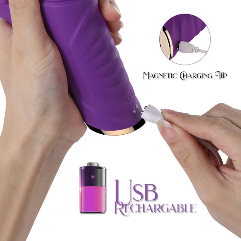 Lilac Dolphin - Retractable Vibrator - FRISKY BUSINESS SG