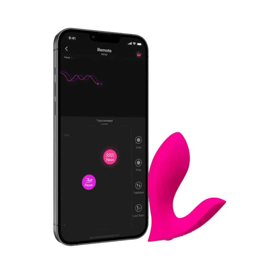 Lovense - Flexer Bluetooth Insertable Dual Panty Vibrator - Frisky Business Adult Sex Toys Shop