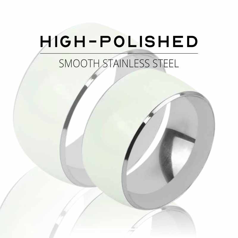 Luminous Stainless Steel Cock Ring - FRISKY BUSINESS SG