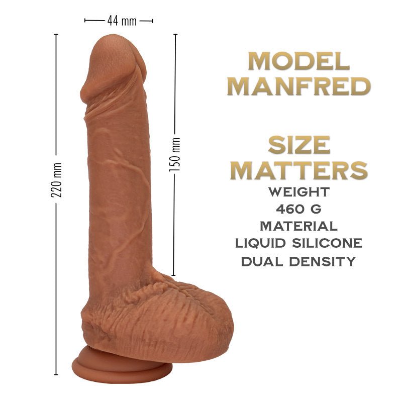 Manfred 22 cm - Colonel Series Realistic Silicone Dildo - FRISKY BUSINESS SG