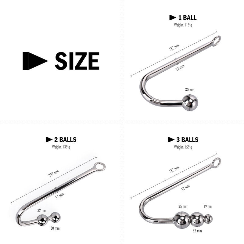 Parson – Stainless Steel Anal Plug Hook - FRISKY BUSINESS SG