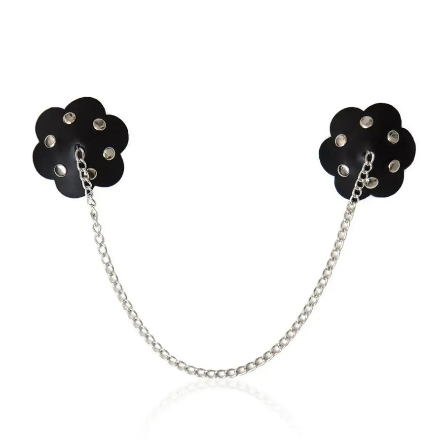 Peek-a-Boo – Nipple Pasties Sticker with Chain - Frisky Business Adult Sex Toys Shop