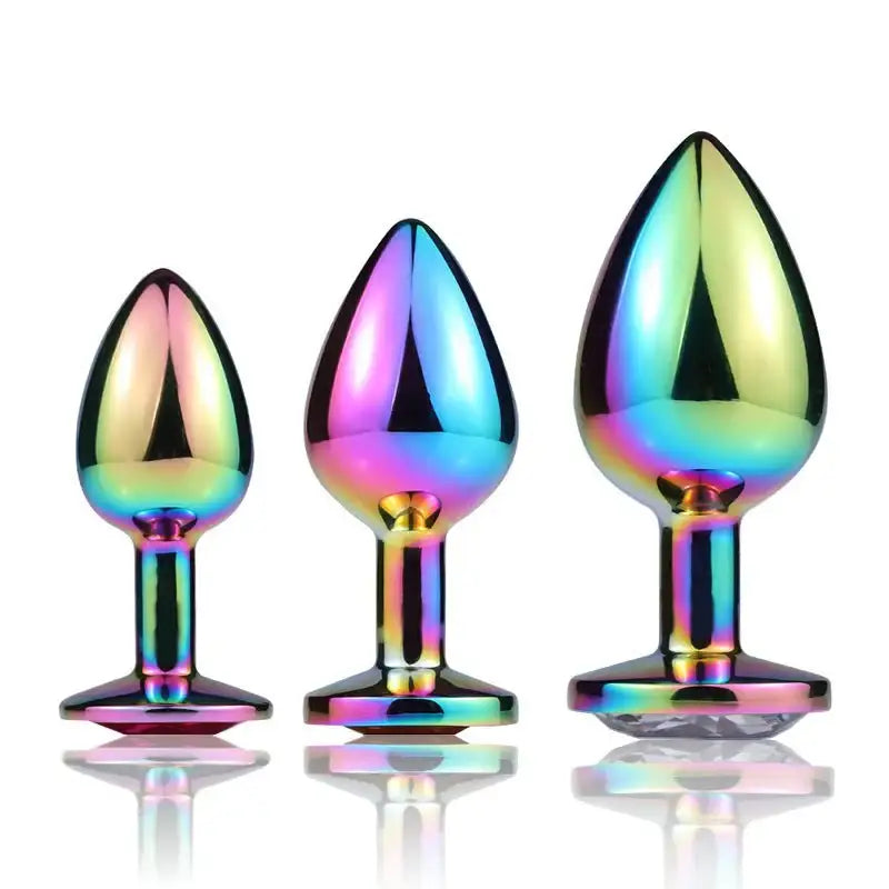 Rainbow Anal Plug - Frisky Business Adult Sex Toys Shop