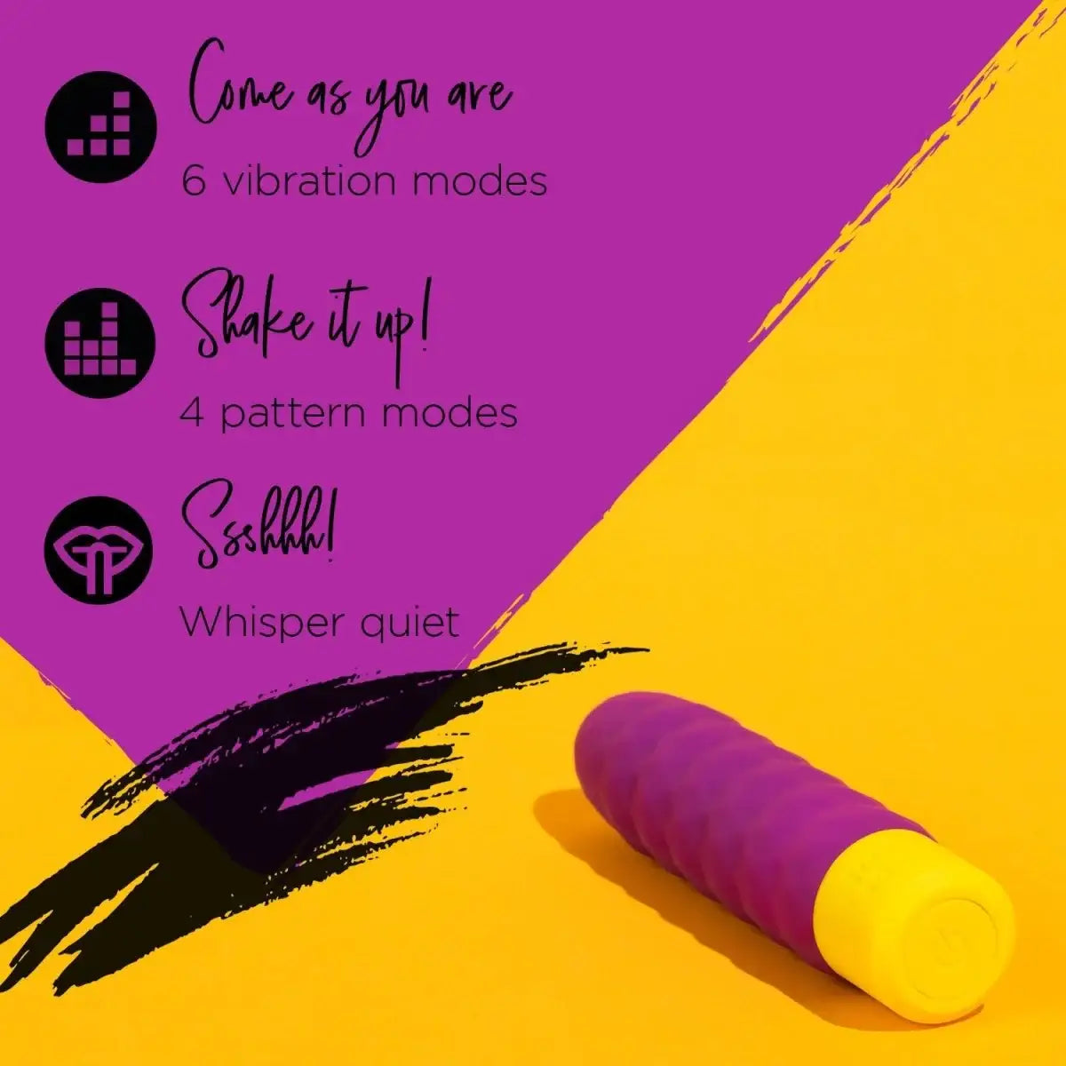 ROMP Beat Ribbed Classic Vibrator powerful motor low noise performance soft touch silicone finish Singapore