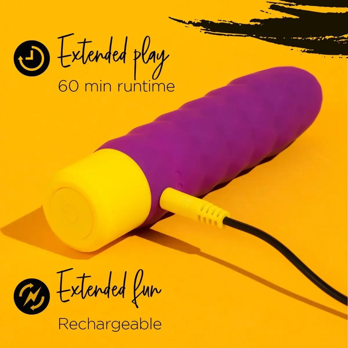 ROMP Beat Ribbed Classic Vibrator multiple vibration modes adjustable intensity USB rechargeable device Singapore