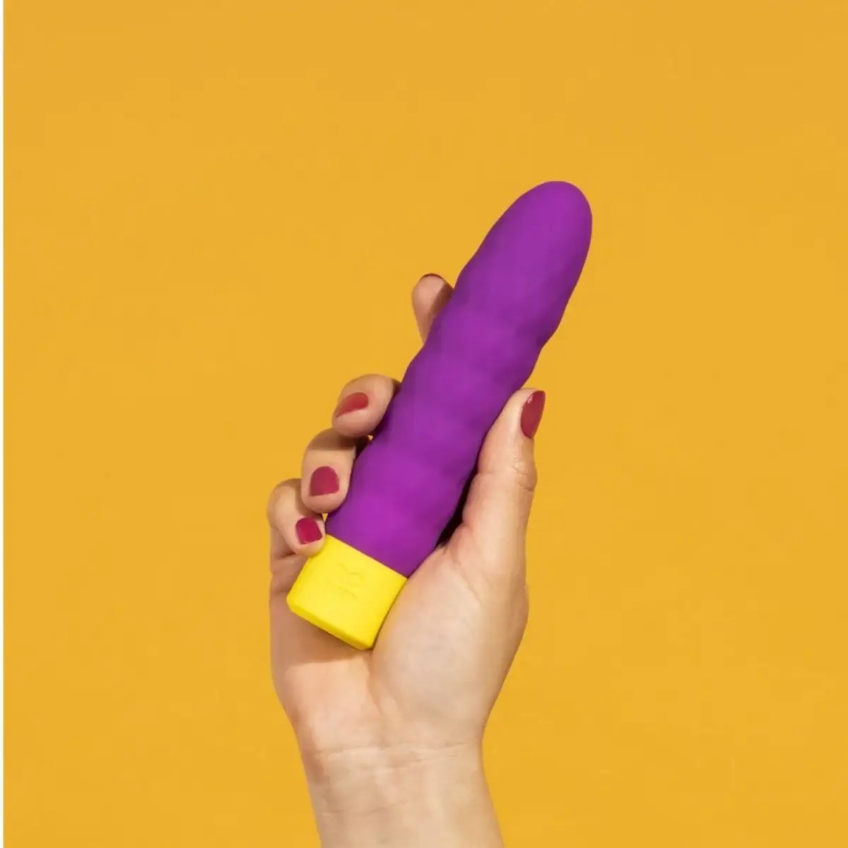 ROMP Beat Ribbed Classic Vibrator waterproof construction quiet motor portable personal wellness device Singapore