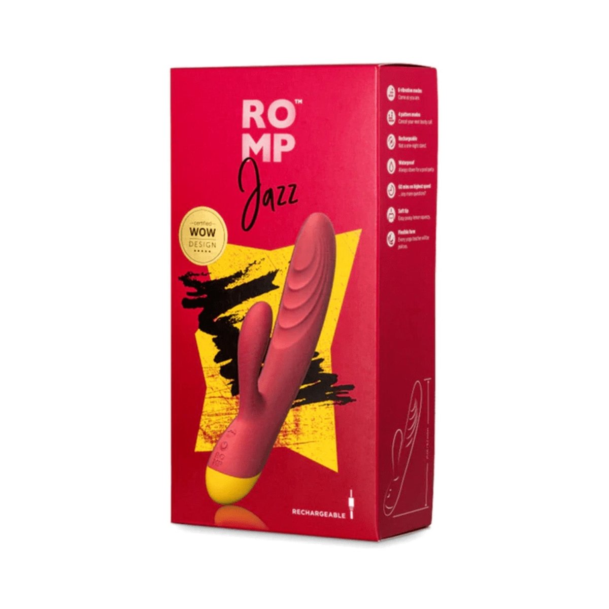 Romp Jazz - Silicone Rabbit Vibrator - FRISKY BUSINESS SG