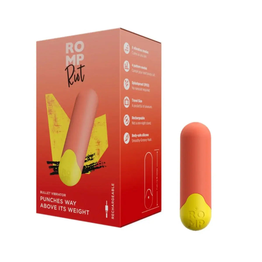 ROMP Riot Powerful Bullet Vibrator compact sleek design personal massager Singapore