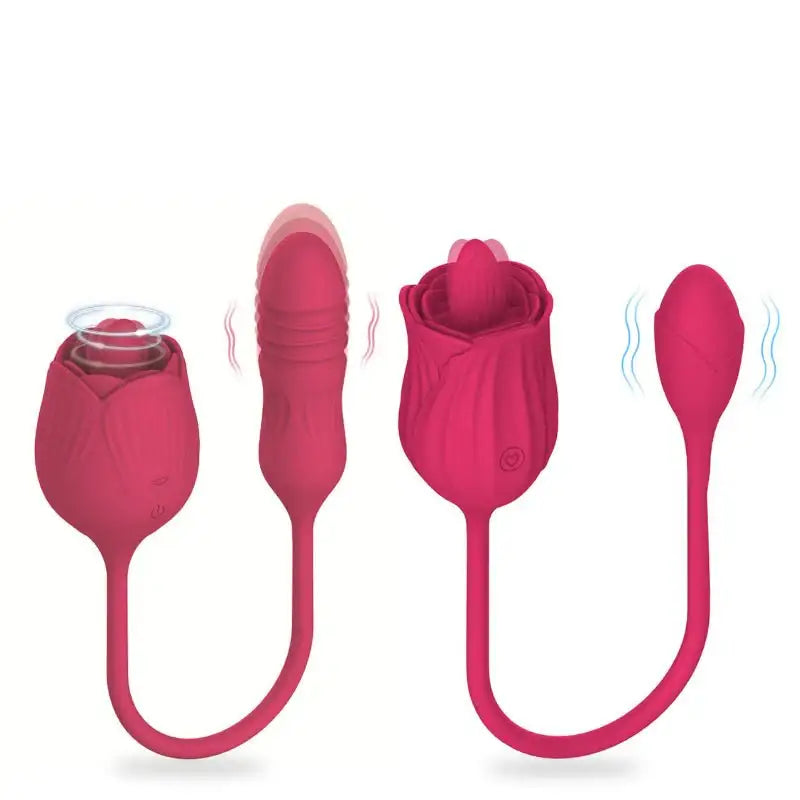 Rose - 2 in 1 Clitoris Stimulator - Frisky Business Adult Sex Toys Shop